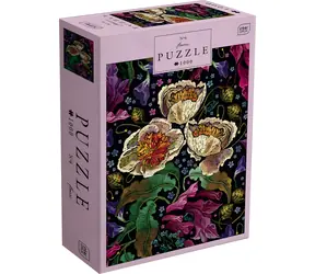 INTERDRUK Puzzle Flowers: Barevné květy / 1000 dílků / 48x67 cm