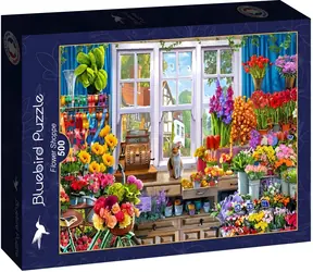 BLUEBIRD Puzzle Květinářství / 500 dílků / 47,8 x 34,2 cm