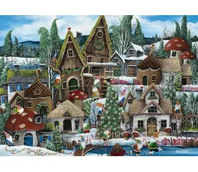 ALIPSON Puzzle Vánoční skřítek / 1000 dílků / 69 x 47,8 cm