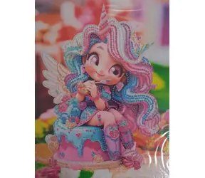 NORIMPEX Diamantové malování Kouzelní tvorové / 23x30 cm / S pevným rámem