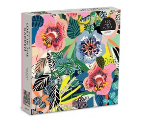 GALISON Čtvercové puzzle Ztracené v zahradě / 500 dílků / 50,8 x 50,8 cm