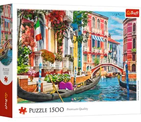 TREFL Puzzle Letní odpoledne v Benátkách / 1500 dílků / 85 x 58 cm