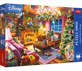 TREFL Puzzle Premium Plus Disney: Vánoční chaloupka / 1000 dílků / 68,3 x 48 cm