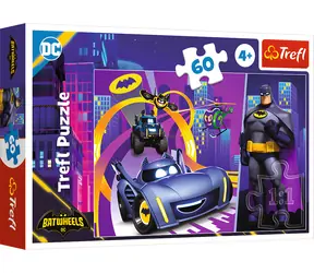 TREFL Puzzle Batman a Batwheels / 60 dílků / 33 x 22 cm / od 4 let