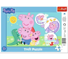 TREFL Puzzle Prasátko Peppa: Nejmilejší prasátko / 15 dílků / 26 x 16 cm / od 3 let