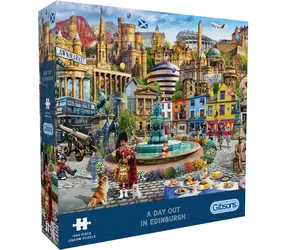 GIBSONS Puzzle Den v Edinburghu / 1000 dílků / 68 × 49 cm