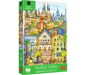TREFL Puzzle Premium Plus Půlnoc v Barceloně / 1000 dílků / 68,3 x 48 cm