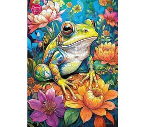 CHERRY PAZZI Puzzle Květinová žába / 1000 dílků / 50 x 70 cm