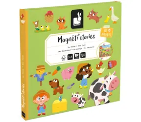 JANOD Magnetické příběhy Farma / Magnetická knížka / 30 magnetek