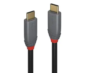 Lindy USB-C 5 m černá / Kabel / USB-C - USB-C / USB 3.2 / 10 Gbit/s