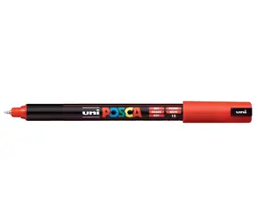 POSCA PC-1MR červená / Popisovač / Akrylový / Kulatý hrot 0,7 mm / Rychleschnoucí