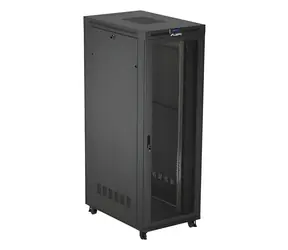 Lanberg FF01-8247-23BL černá / Stojanový rozvaděč / 19" / 47U / 800x1200 mm / nosnost 1200 kg