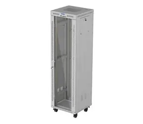 Lanberg FF01-6642-12SL šedá / Stojanový rozvaděč / 19" / 600x600 mm / 42U / nosnost 1200 kg