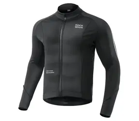 Rockbros Podzimní/zimní cyklistická bunda černá, velikost XL / Cyklistická bunda / Dlouhý rukáv