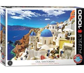 EUROGRAPHICS Puzzle Oia, Santorini, Řecko / 1000 dílků / 67,6 x 48,9 cm