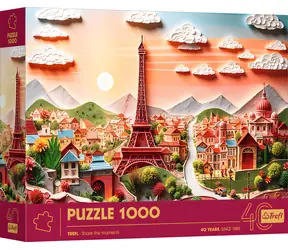 TREFL Puzzle Paper Art: Paříž / 1000 dílků / 68,3 x 48 cm