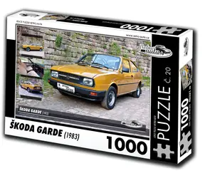 RETRO-AUTA Puzzle č. 20 Škoda Garde (1983) / 1000 dílků