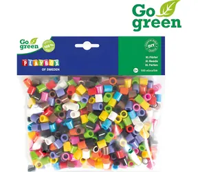 PLAYBOX Zažehlovací korálky Go Green XL / 500 ks / O 9 mm / bioplast