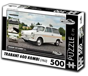 RETRO-AUTA Puzzle č. 70 Trabant 600 KOMBI (1963) / 500 dílků / 48 × 36 cm