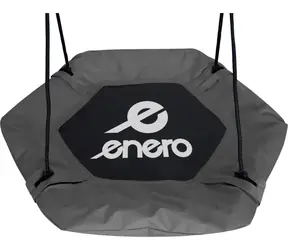 ENERO Šestihranná houpačka Čapí hnízdo Šedá / Průměr sedadla 90 cm / Nosnost 150 kg