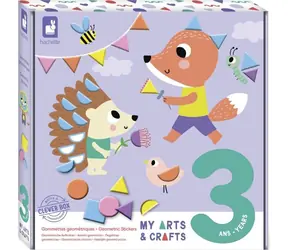 JANOD My Arts & Crafts Geometrické samolepky / Kreativní sada / pěnové samolepky / od 3 let