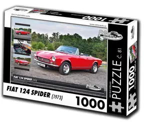 RETRO-AUTA Puzzle č. 81 Fiat 124 Spider (1973) / 1000 dílků / 66 × 47 cm