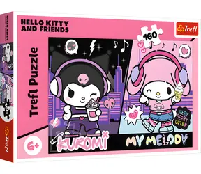 TREFL Puzzle Kuromi jede / 160 dílků / 41 x 27,8 cm