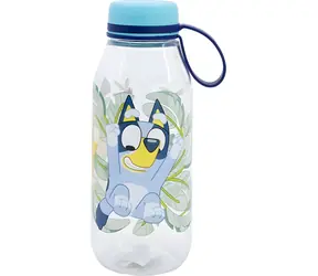 STOR Láhev na pití Bluey 460 ml / Láhev na pití / Ecozen / S držákem na víčku / Bez BPA