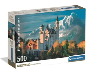 CLEMENTONI Puzzle Zámek Neuschwanstein / 500 dílků / od 14 let
