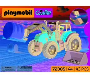 PLAYMOBIL Country 72305 Velký traktor s balíky sena / Stavebnice