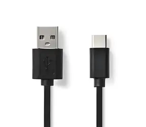Nedis USB-C černá (CCGP60600BK30) / Datový kabel / USB-C - USB-A / USB 2.0 / 3 m
