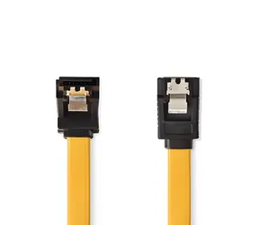 Nedis SATA 6Gbps žlutá / Kabel SATA / SATA 7-pin - SATA 7-pin / 0,5 m / Plochý
