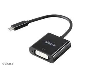 Akasa AK-CBCA09-15BK černá / Redukce USB-C na DVI / 15 cm