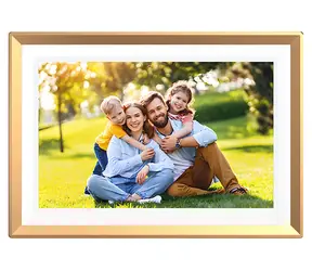 Arzopa D10 zlatá / Digitální fotorámeček / 10,1" / 1280x800 / 32GB / WiFi