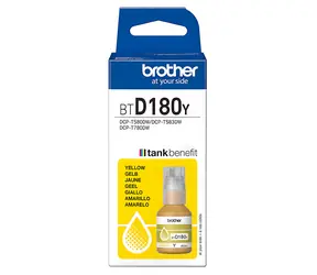 Brother BTD180Y / Inkoustová lahvička / žlutá / Originální / DCP-T580DW, DCP-T583DW, DCP-T780DW