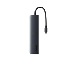 Epico 6v1 Aluminium Hub temně inkoustová / USB Hub / 100W USB-C PD / 2x USB-A / HDMI 8K/30Hz / SD/microSD