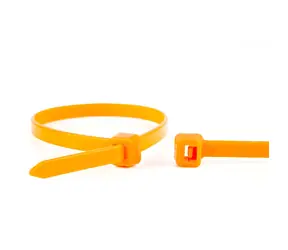 WKK stahovací páska 300x3,6 mm oranžová / Stahovací páska / plast / uvolnitelná / 100 ks