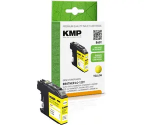 KMP LC-123Y žlutá / Inkoustová cartridge / Kompatibilní s Brother / Renovovaná / 600 stran