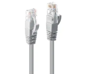 Lindy Patch kabel Cat6 U/UTP šedá 0,3 m / Patch kabel / CAT6 / U/UTP / RJ-45