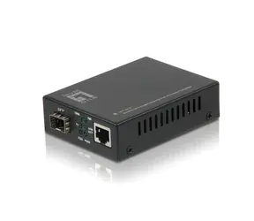 LevelOne GVT-2010 / Media konvertor / RJ45-SFP / Gigabit Ethernet / PoE PD / Web managed