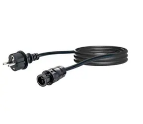 Schwaiger černá / Připojovací kabel Betteri - Schuko pro střídač / Napájecí kabel / 5 m / IP44