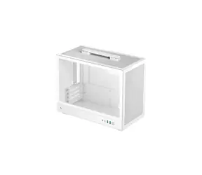DEEPCOOL CH160 PLUS bílá / Počítačová skříň / Mini Tower / mATX / Temperované sklo / 2x USB-A 3.2 Gen2 + USB-C