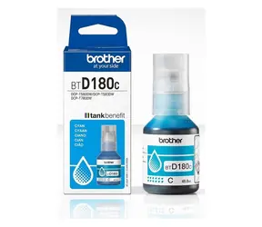 Brother BTD180C / Inkoustová lahvička / azurová / Originální / DCP-T580DW, DCP-T583DW, DCP-T780DW