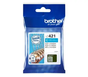 Brother LC421C / Cartridge / Cyan / Originální / pro DCP-J1050DW, DCP-J1140DW, MFC-J1010DW