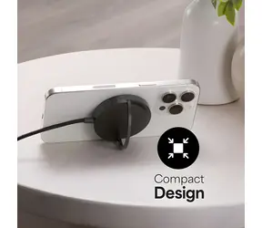 ZAGG Qi2 magnetická nabíječka se stojánkem černá / Bezdrátová nabíječka / Qi2 / 15 W