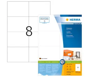 HERMA Etikety Premium 105x74 mm / Etikety / papír matný / bílá / 1600 ks