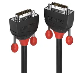 Lindy DVI-D Dual Link Black Line 2 m černá / Kabel / DVI-D - DVI-D / max. 2560×1600 px