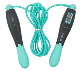 Lifefit Digital Rope 265 cm mátová / Švihadlo / Digitální počítadlo / PVC lano