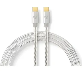 Nedis Profigold Fabritallic / Kabel USB / USB-C - USB-C / USB 2.0 / 480 Mbps / 10 W / 3 m