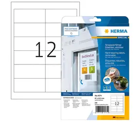 Herma Univerzální etikety 97x42,3 mm bílé / Etikety / Snímatelné / 240 ks
